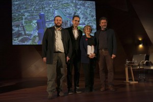 Equipo de Gobierno de Manuela Carmena en el acto de presentación del proyecto del Ayuntamiento "Madrid Puerta Norte". Foto: Ayuntamiento